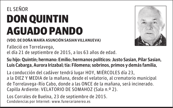 Quintín Aguado Pando