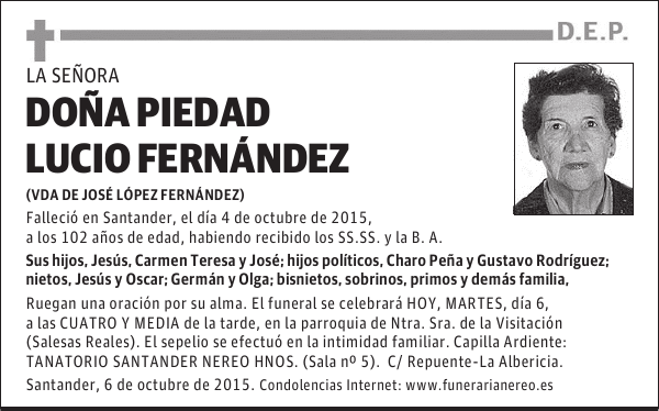 PIEDAD LUCIO FERNANDEZ