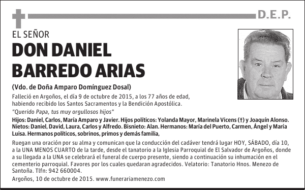 DANIEL BARREDO ARIAS