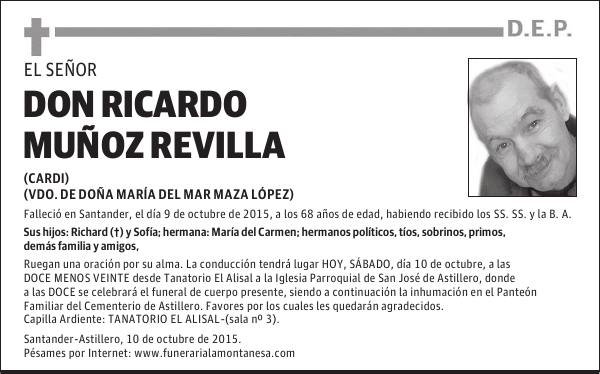 Don Ricardo Muñoz Revilla