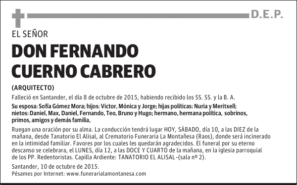 Don Fernando Cuerno Cabrero