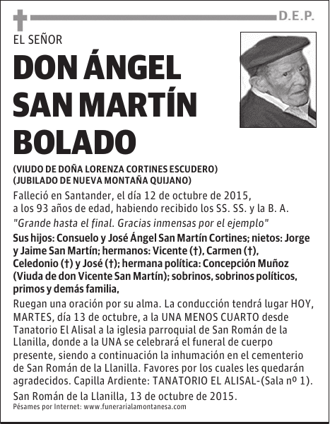 Ángel San Martín Bolado