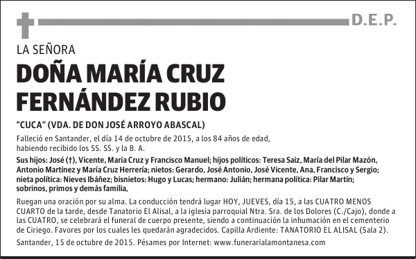 María Cruz Fernández Rubio