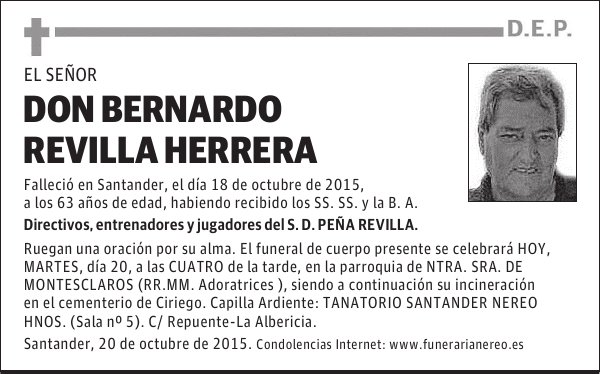 BERNARDO REVILLA HERRERA