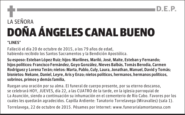 Ángeles Canal Bueno