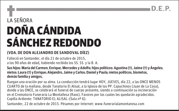 Cándida Sánchez Redondo