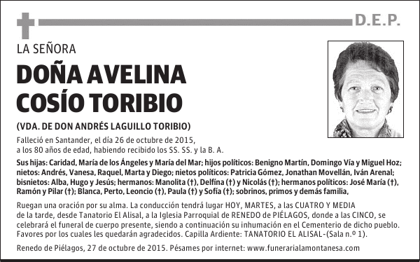 Avelina Cosío Toribio