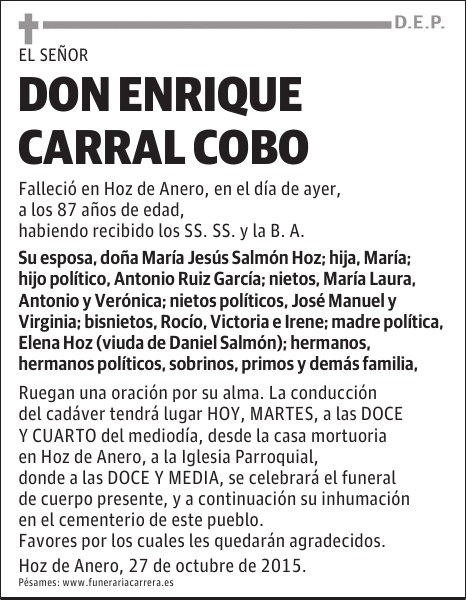 Enrique Carral Cobo