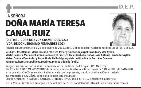 María Teresa Canal Ruiz