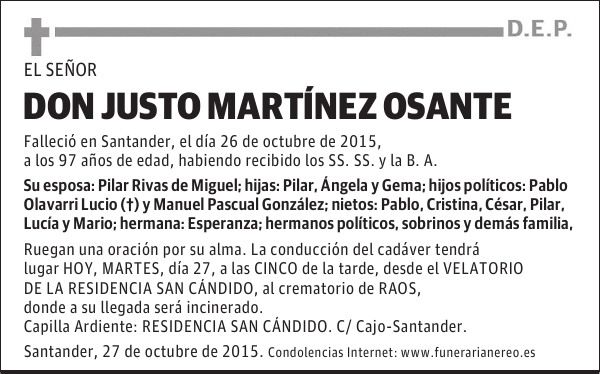 Justo Martínez Osante