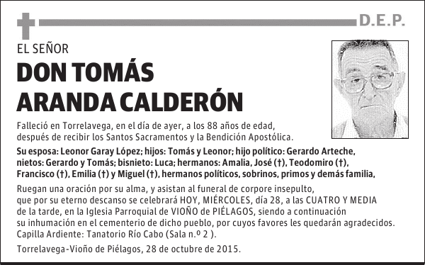 Tomás Aranda Calderón