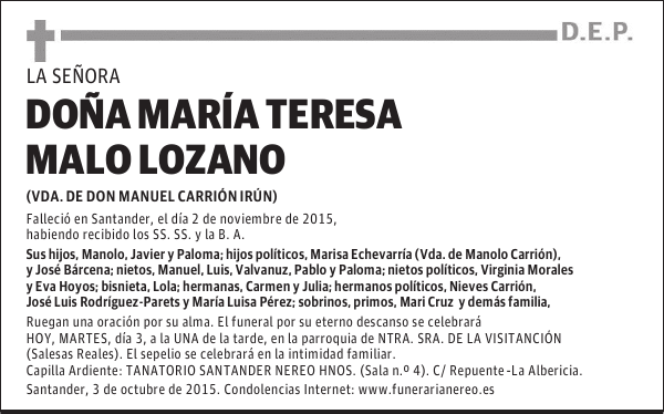 María Teresa Malo Lozano