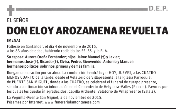 Eloy Arozamena Revuelta