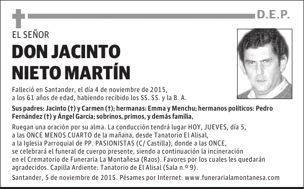 Jacinto Nieto Martín