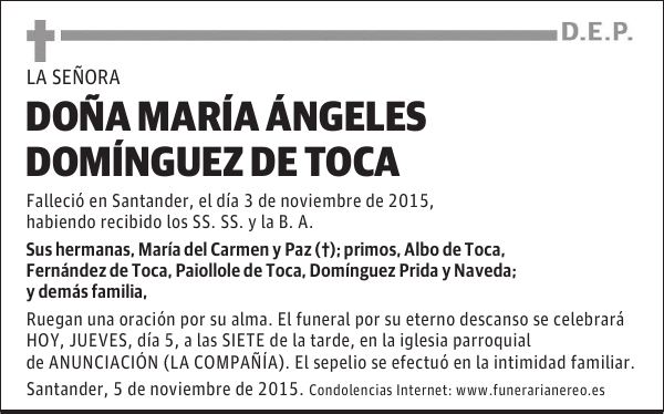 María Ángeles Domínguez de Toca