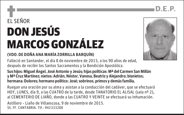 DON JESUS MARCOS GONZALEZ