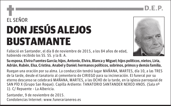 DON JESUS ALEJOS BUSTAMANTE