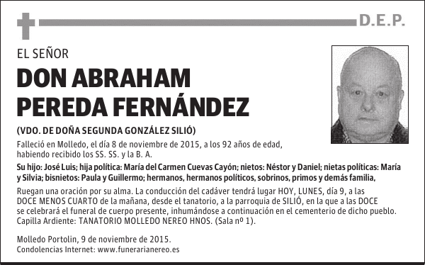 DON ABRAHAM PEREDA FERNANDEZ