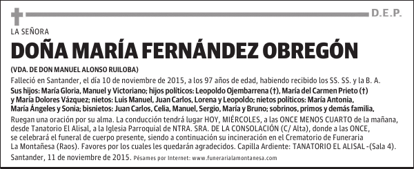 María Fernández Obregón