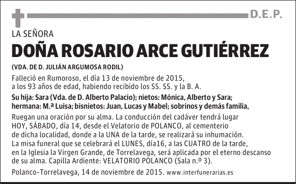Rosario Arce Gutiérrez