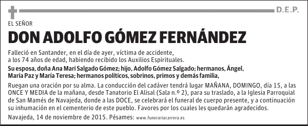 Adolfo Gómez Fernández
