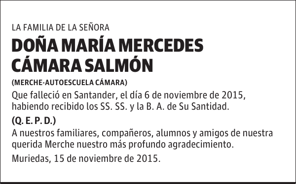 Maria Mercedes Camara Salmon