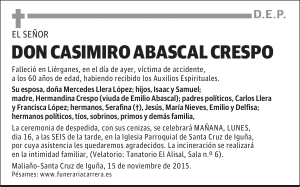 Casimiro Abascal Crespo