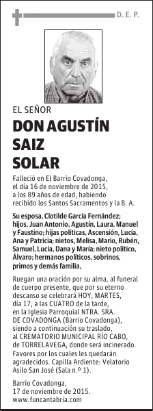 Agustín Saiz Solar