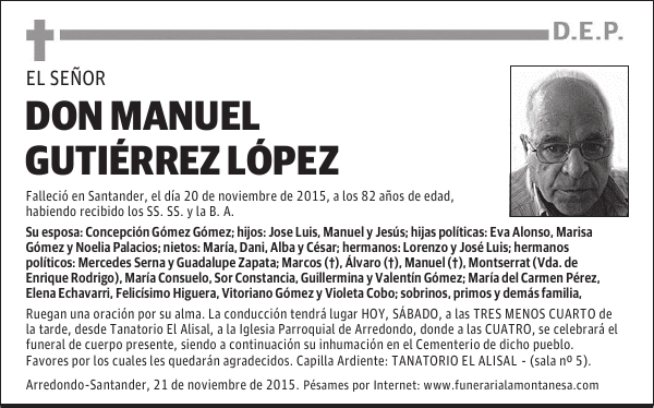 Don Manuel Gutiérrez López