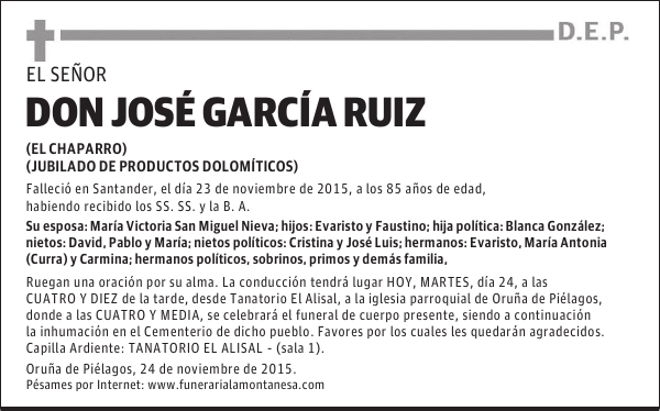 Don José García Ruiz