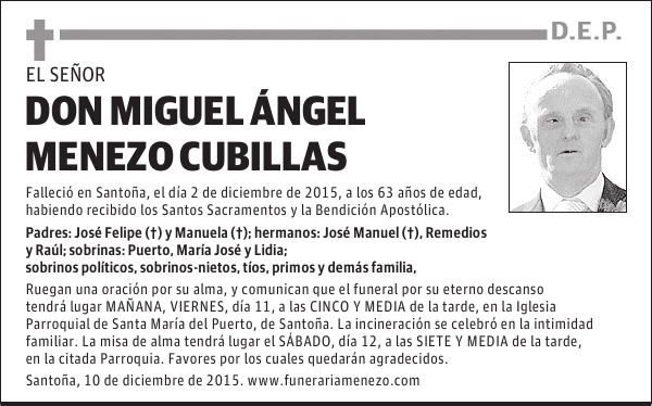 Miguel Ángel Menezo Cubillas