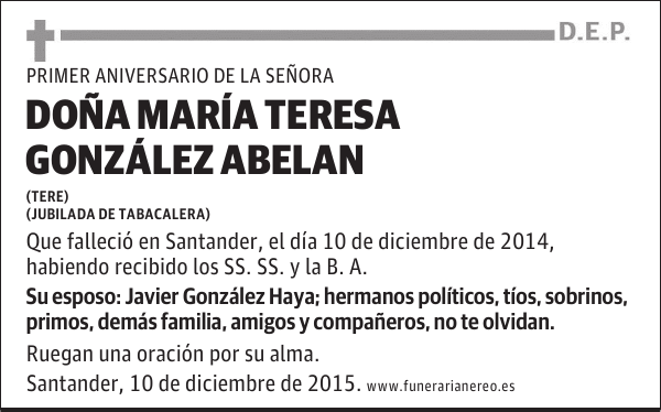 María Teresa González Abelan