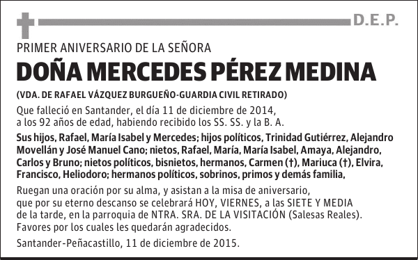 Mercedes Perez Medina