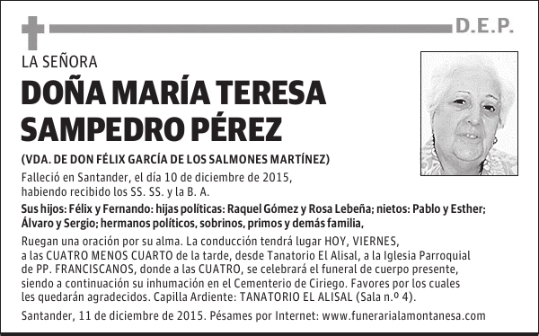 María Teresa Sampedro Pérez