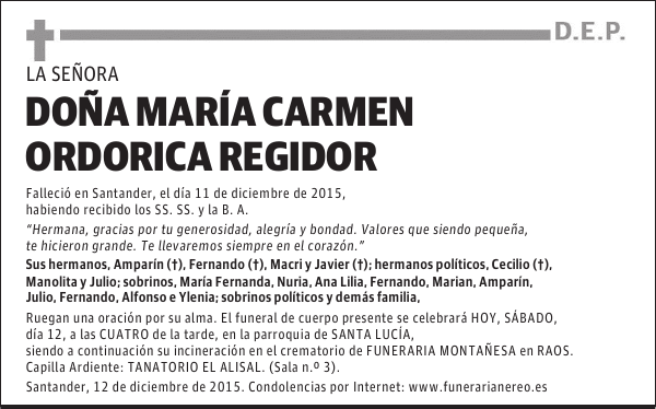 María Carmen Ordorica Regidor 3