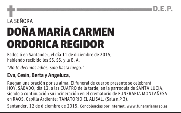 Maria Carmen Ordorica Regidor 4