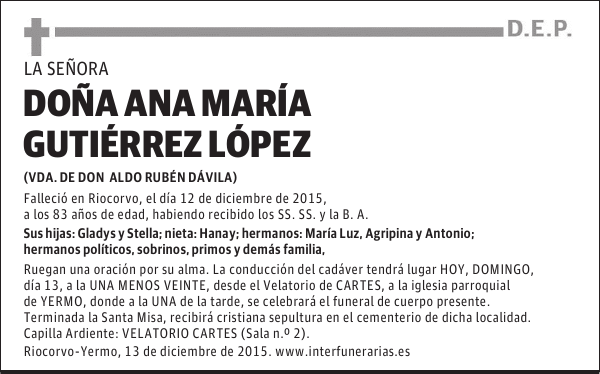 Ana María Gutiérrez López