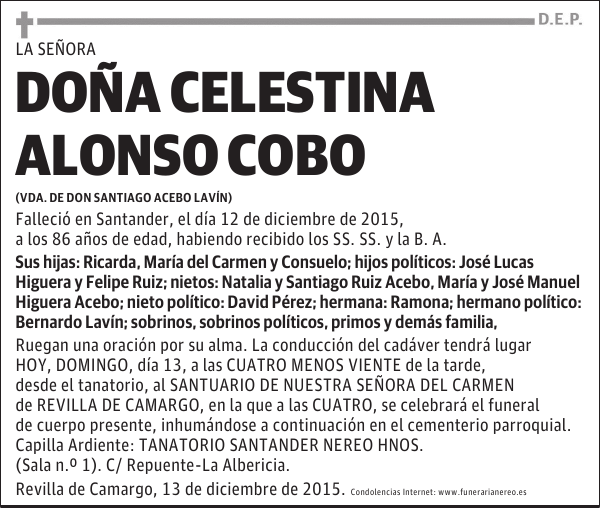 Celestina Alonso Cobo