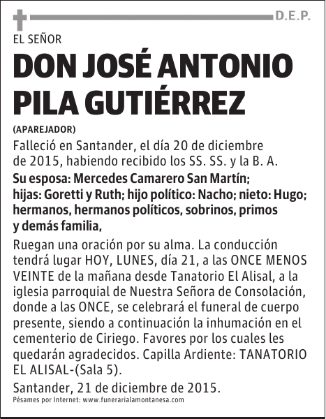 JosÃ© Antonio Pila GutiÃ©rrez