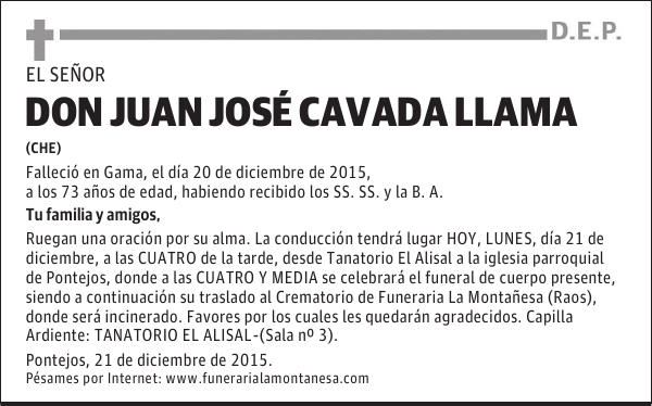 Juan JosÃ© Cavada Llama