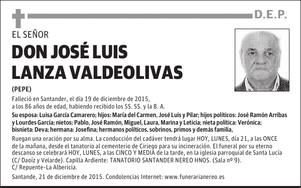 JOSE LUIS LANZA VALDEOLIVAS