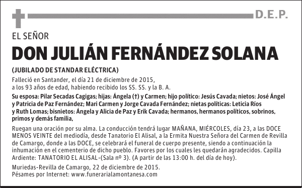 JuliÃ¡n FernÃ¡ndez Solana