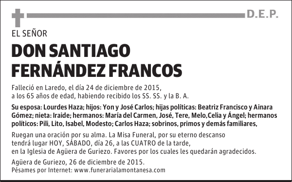 Santiago FernÃ¡ndez Francos