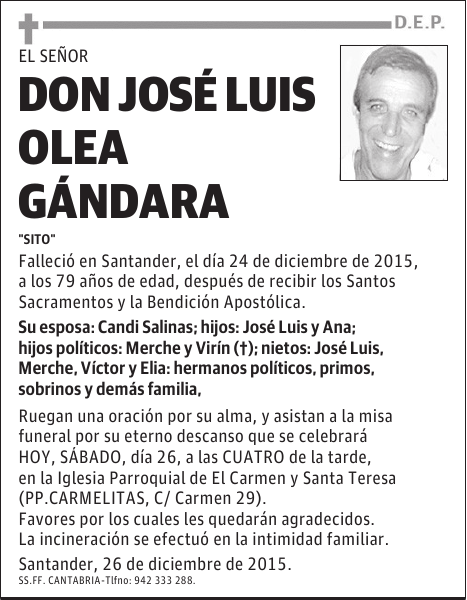 JosÃ© Luis Olea GÃ¡ndara