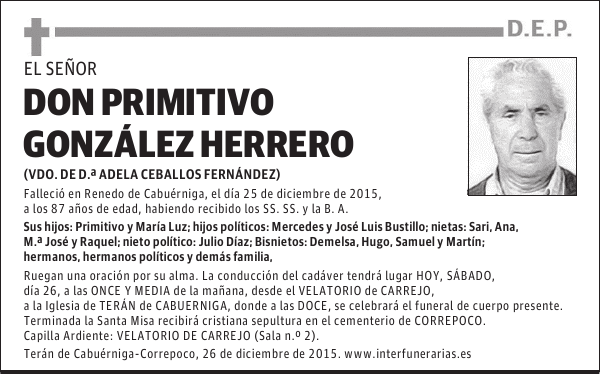 Primitivo GonzÃ¡lez Herrero