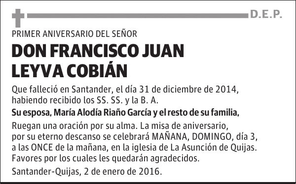 Francisco Juan Leiva Cobián