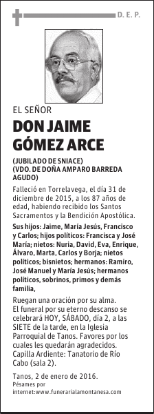 Don Jaime Gómez Arce