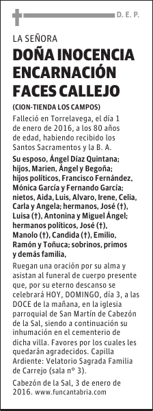 Inocencia Encarnación Faces