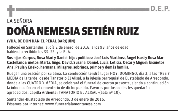 Nemesia Setién Ruiz