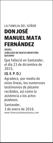 José Manuel Mata Fernández